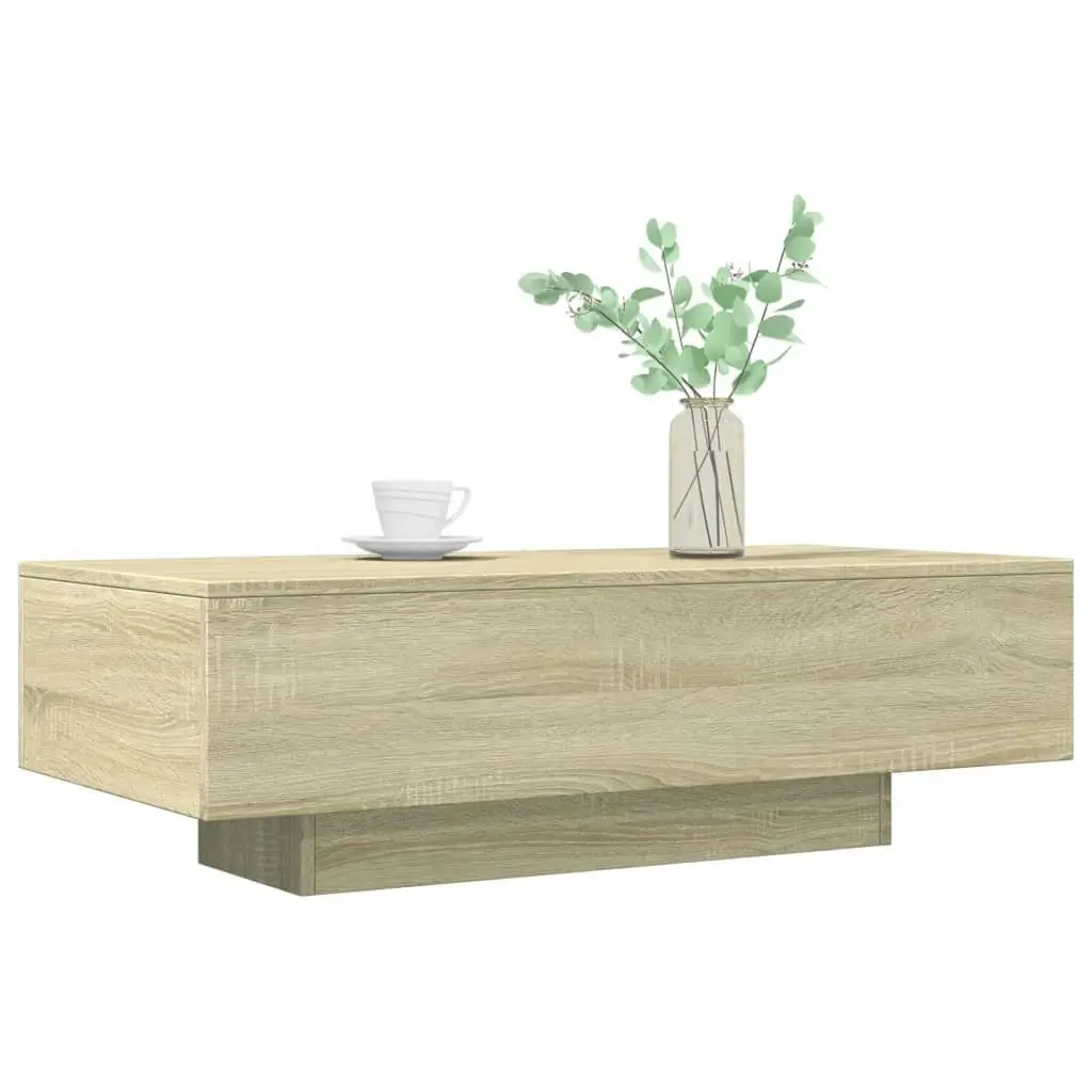 Coffee Table Sonoma Oak 100x49.5x31 cm Engineered Wood 834894