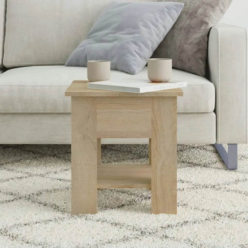 Coffee Table Sonoma Oak 40x40x42 cm Engineered Wood 810274