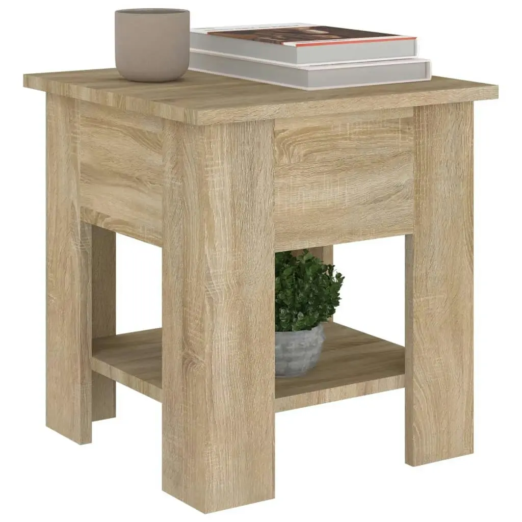 Coffee Table Sonoma Oak 40x40x42 cm Engineered Wood 810274