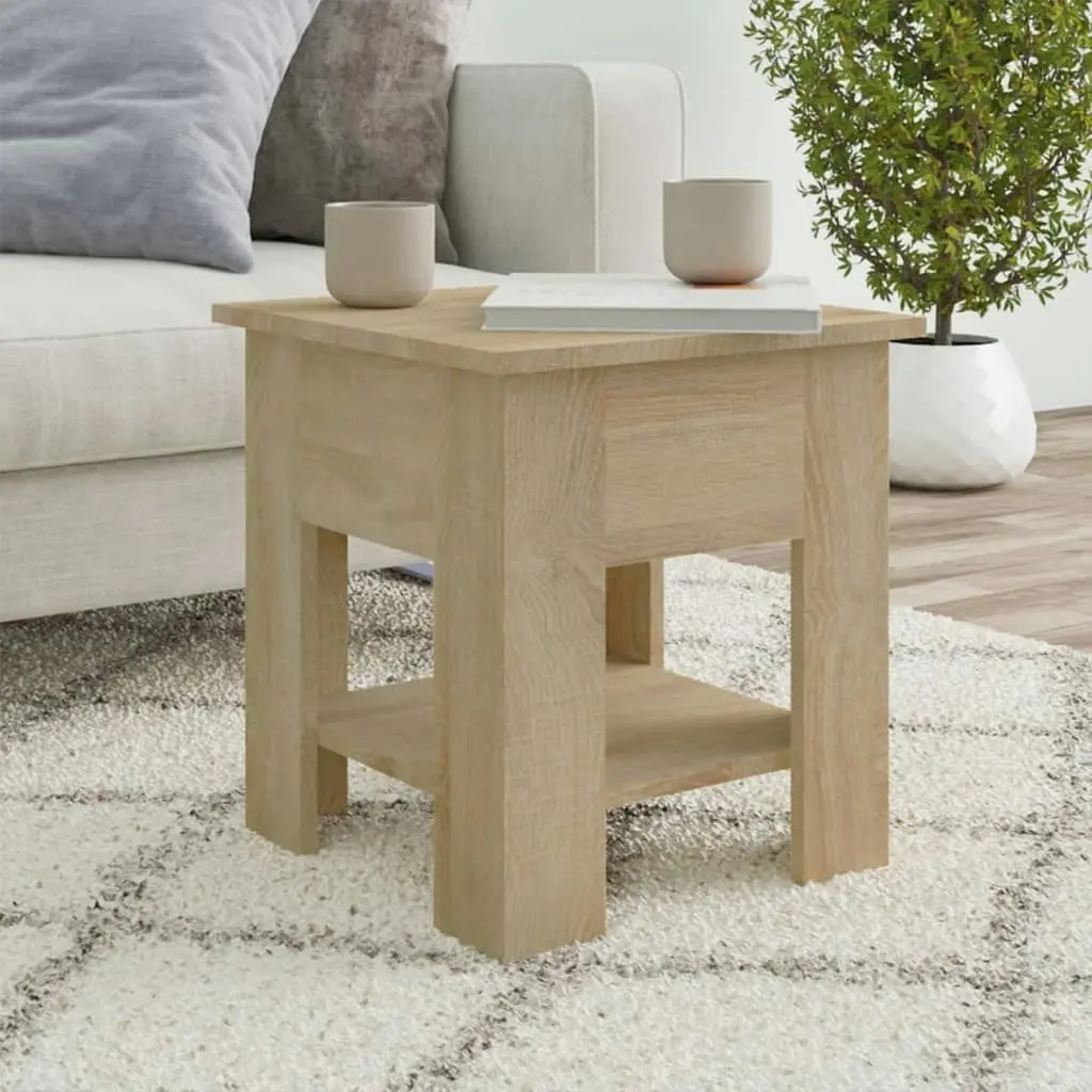 Coffee Table Sonoma Oak 40x40x42 cm Engineered Wood 810274