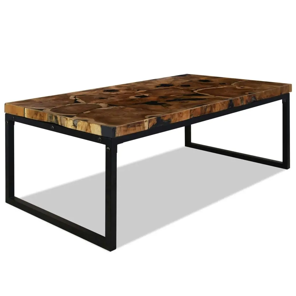 Coffee Table Teak Resin 110x60x40 cm 244551