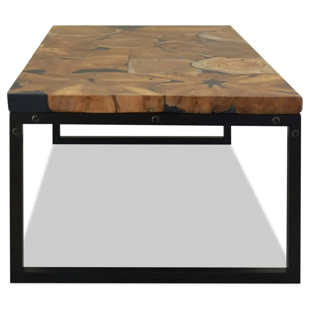 Coffee Table Teak Resin 110x60x40 cm 244551