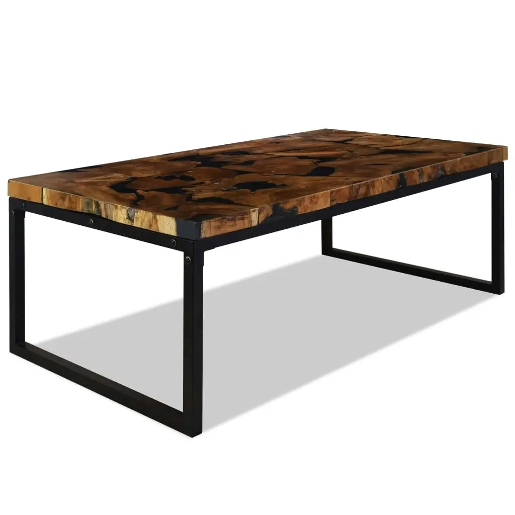 Coffee Table Teak Resin 110x60x40 cm 244551