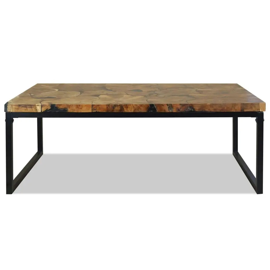 Coffee Table Teak Resin 110x60x40 cm 244551