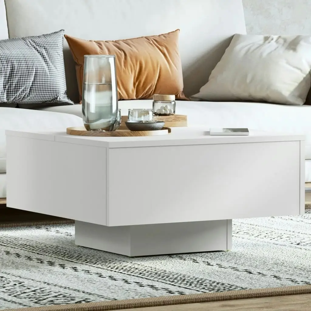 Coffee Table White 60x60x31.5 cm Engineered Wood 806885