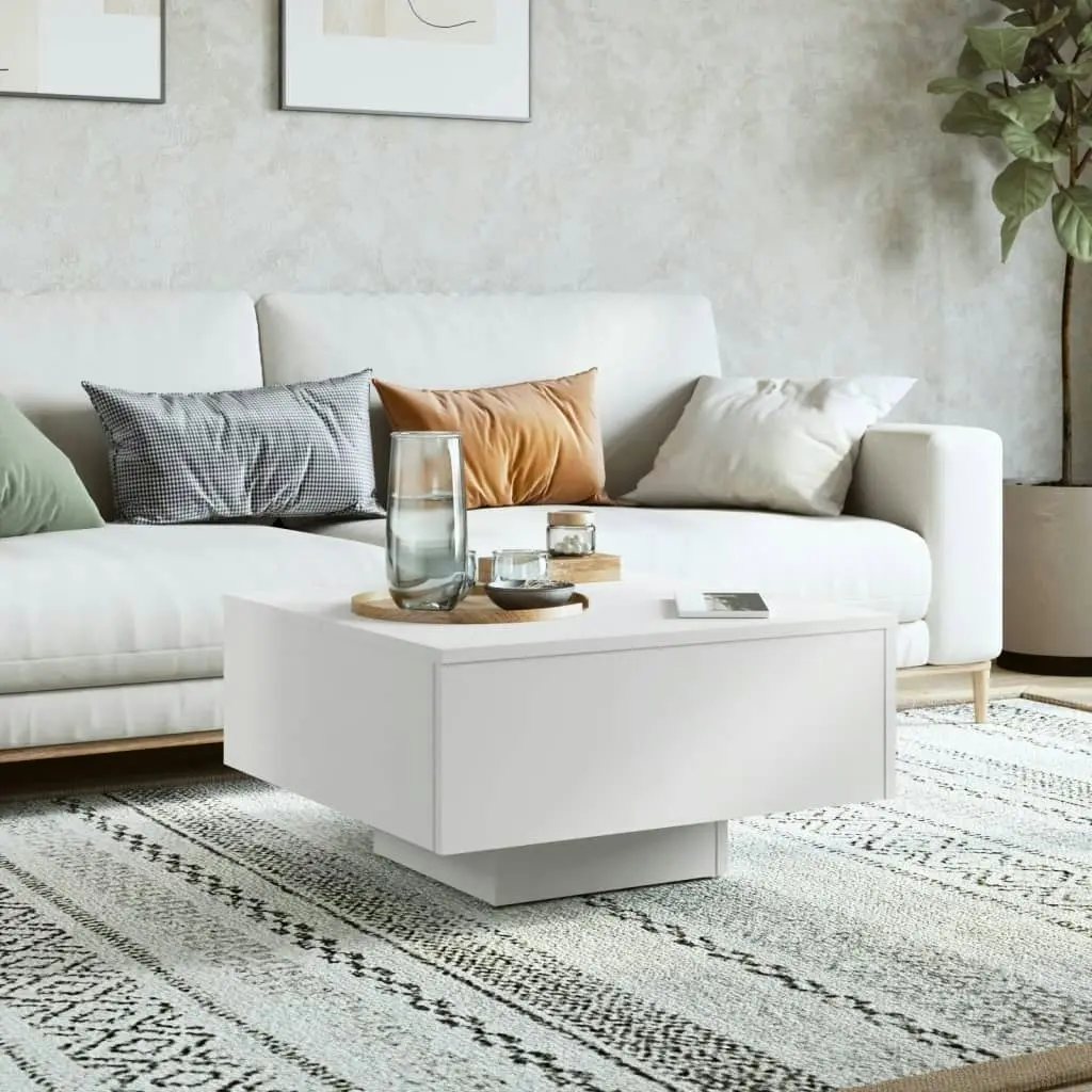 Coffee Table White 60x60x31.5 cm Engineered Wood 806885