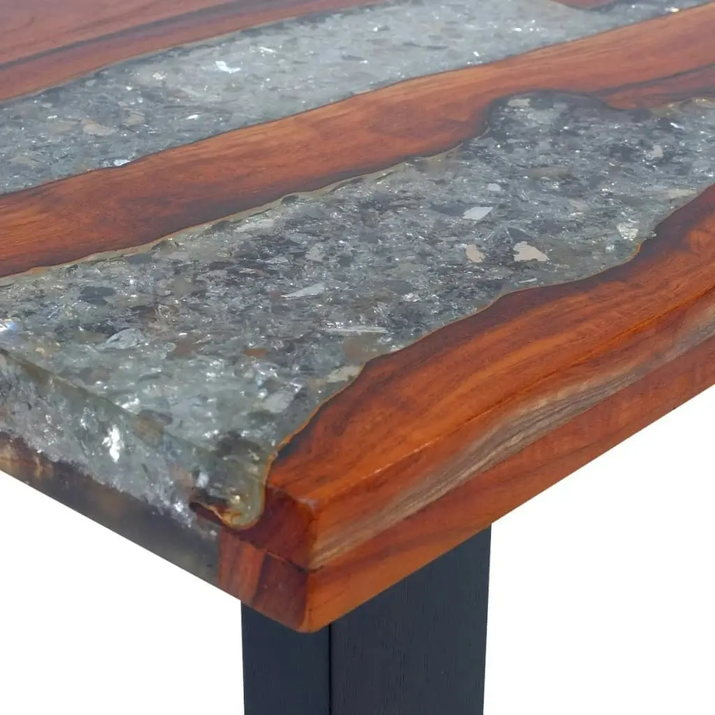 Coffee Table Teak Resin 100x50 cm 243467