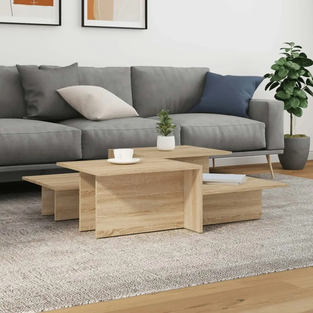 Coffee Tables 2 pcs Sonoma Oak Engineered Wood 3216152