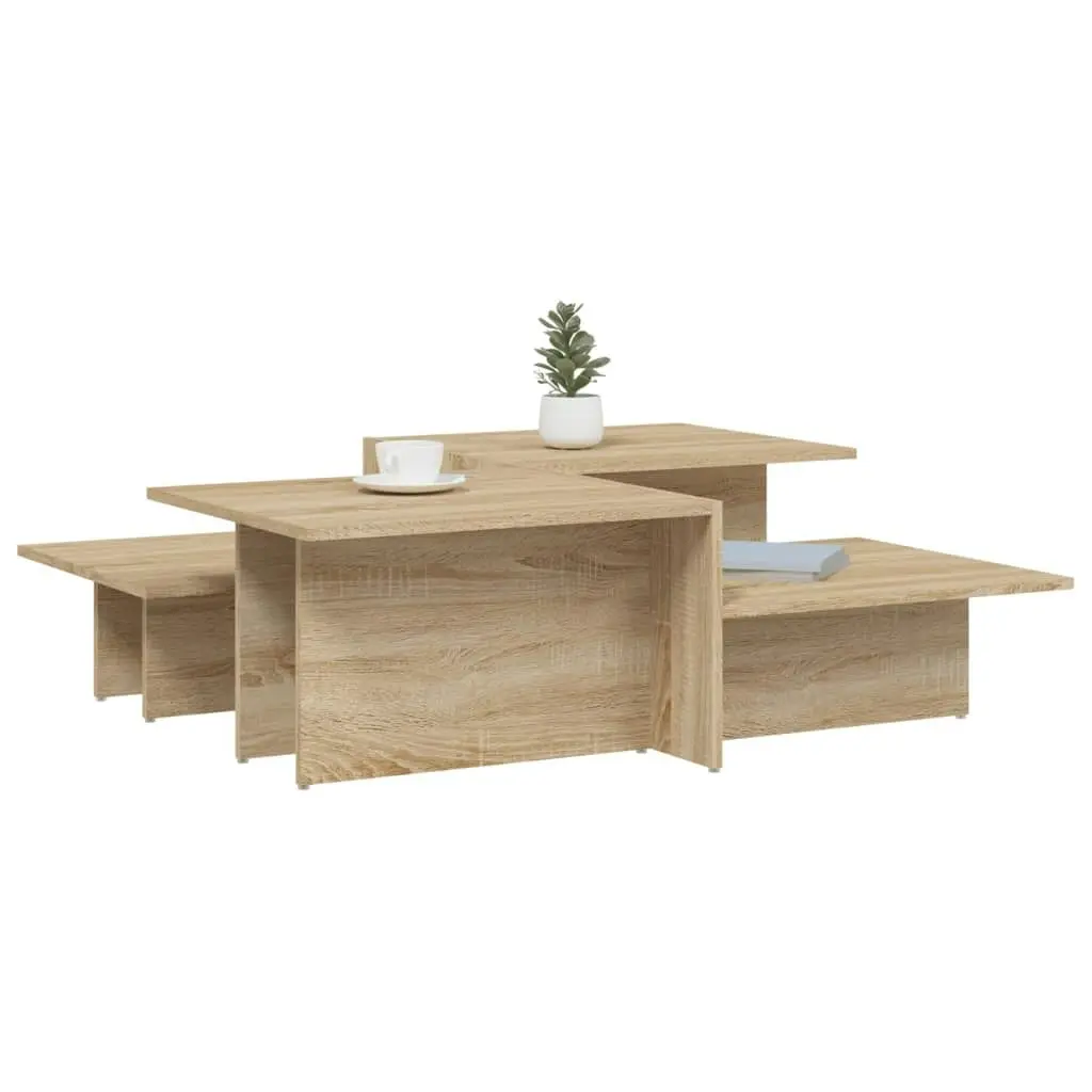 Coffee Tables 2 pcs Sonoma Oak Engineered Wood 3216152