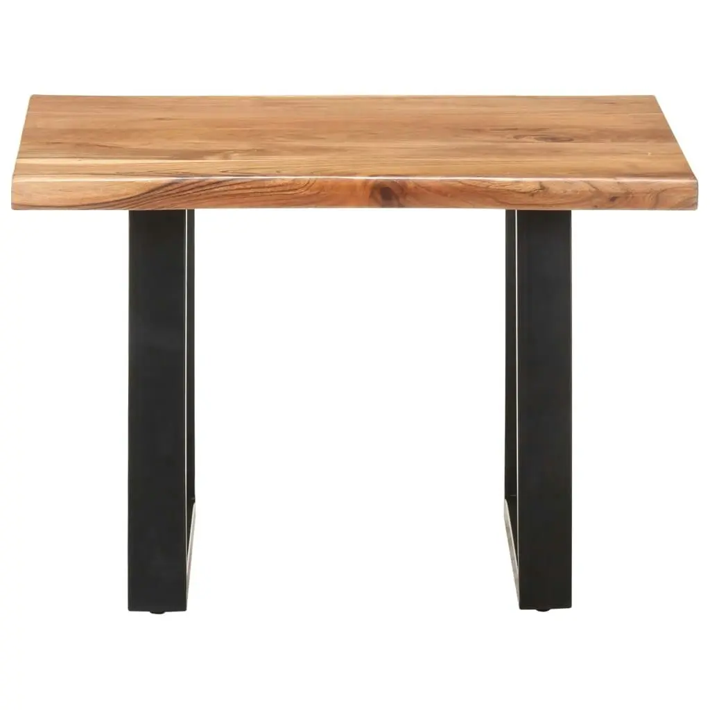 Coffee Table with Live Edges 60x60x40 cm Solid Acacia Wood 321047