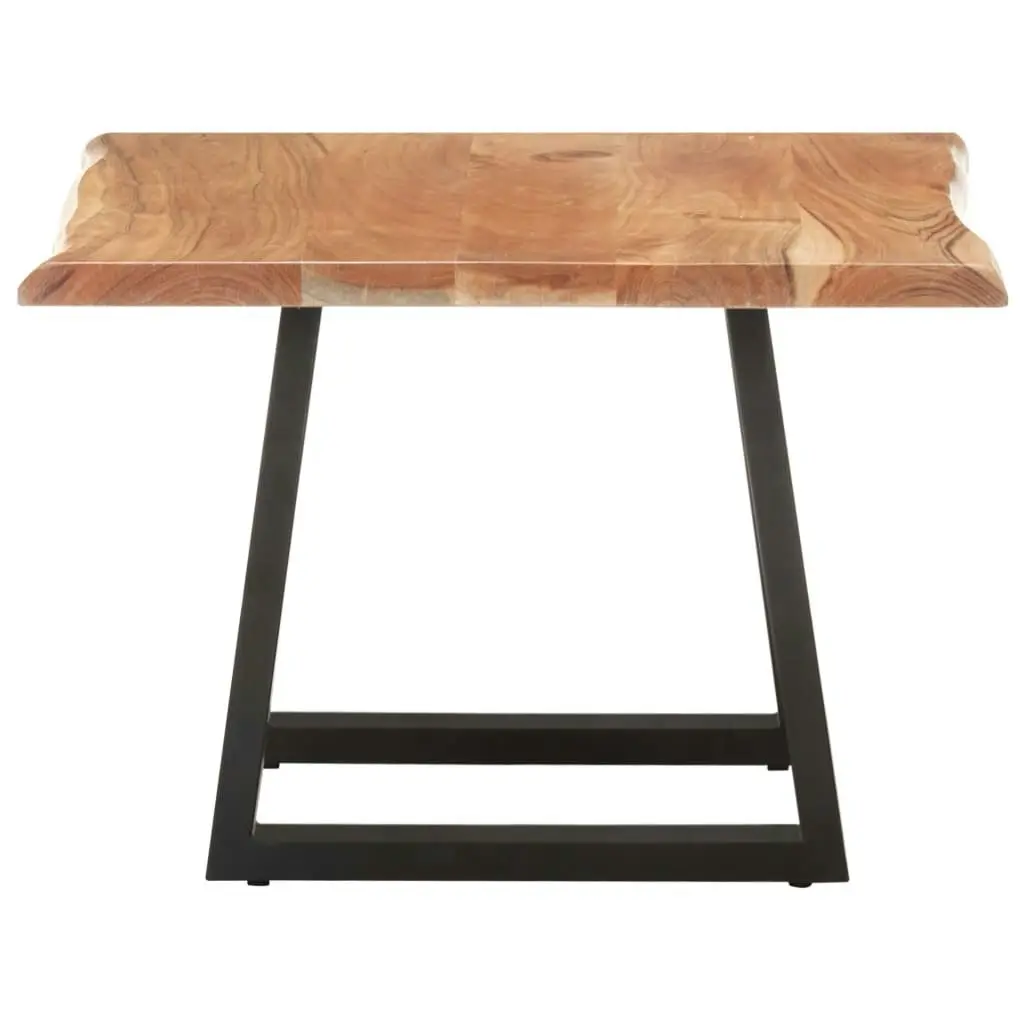 Coffee Table with Live Edges 60x60x40 cm Solid Acacia Wood 321047