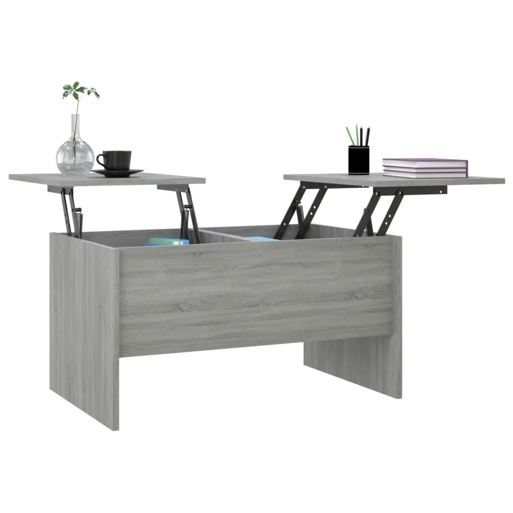 Coffee Table Grey Sonoma 80x50x42.5 cm Engineered Wood 819294