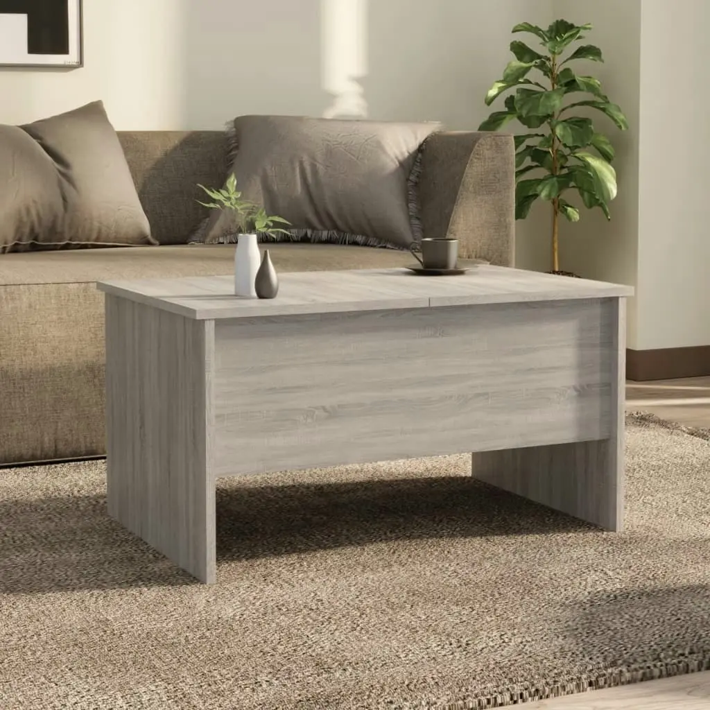 Coffee Table Grey Sonoma 80x50x42.5 cm Engineered Wood 819294