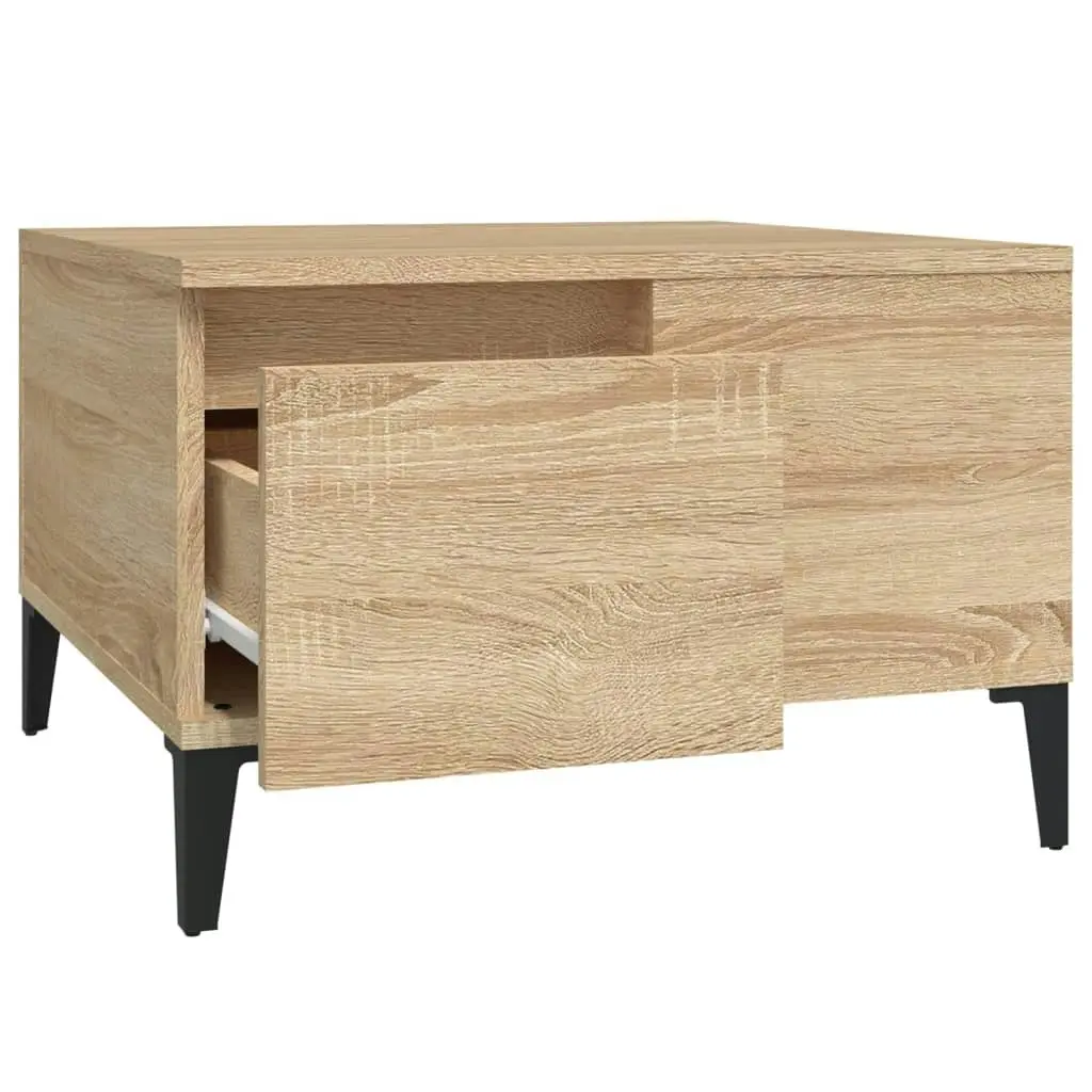 Coffee Table Sonoma Oak 55x55x36.5 cm Engineered Wood 821087