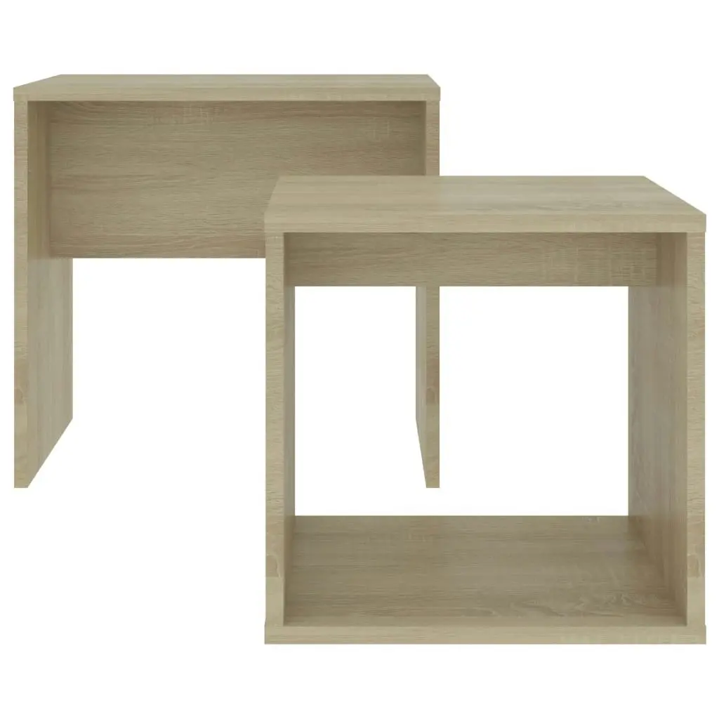 Coffee Table Set Sonoma Oak 48x30x45 cm Engineered Wood 802888