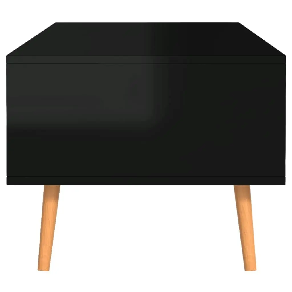 Coffee Table High Gloss Black 100x49.5x43 cm Engineered Wood 326793