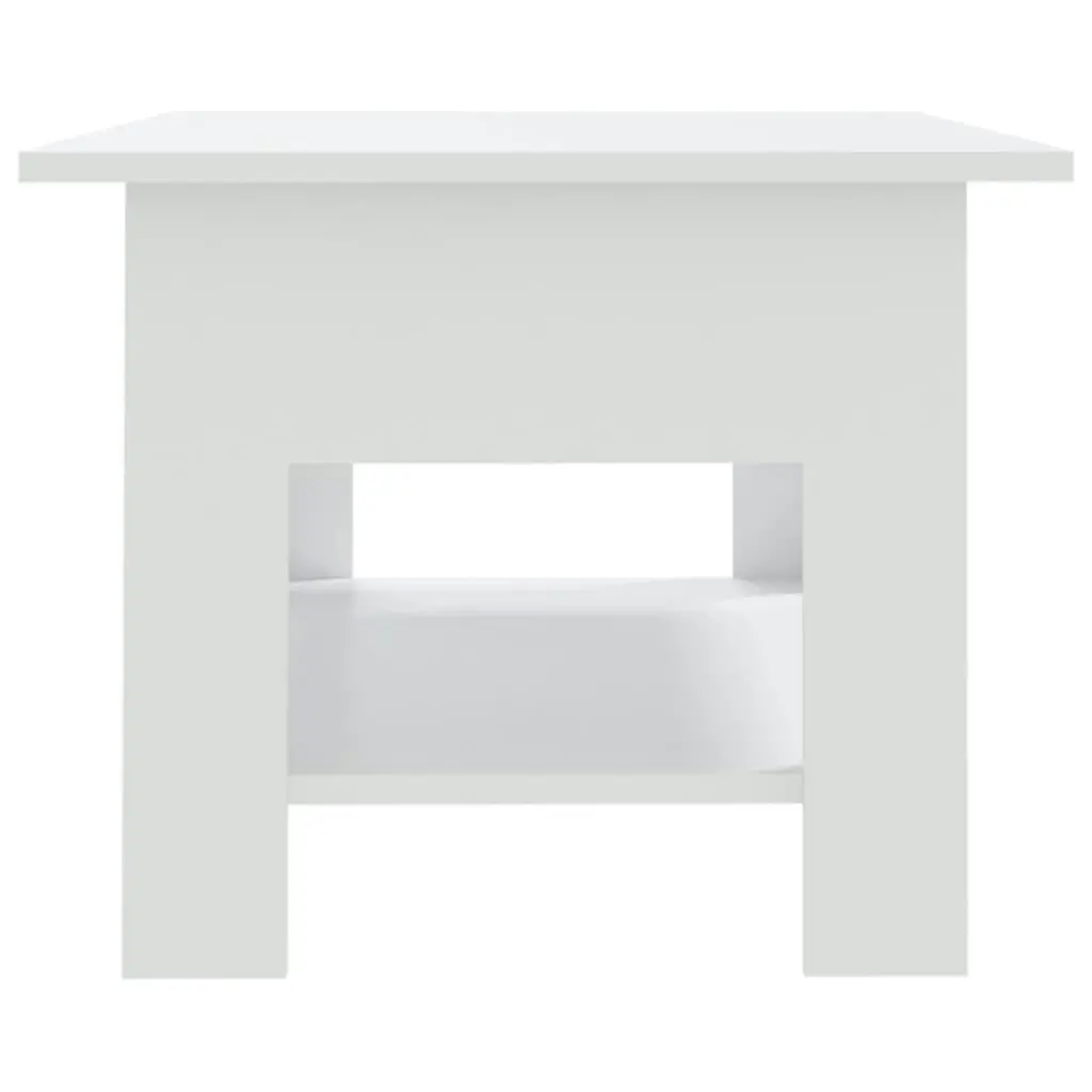 Coffee Table White 102x55x42 cm Engineered Wood 810253