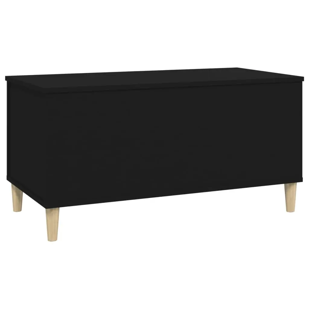 Coffee Table Black 90x44.5x45 cm Engineered Wood 819581