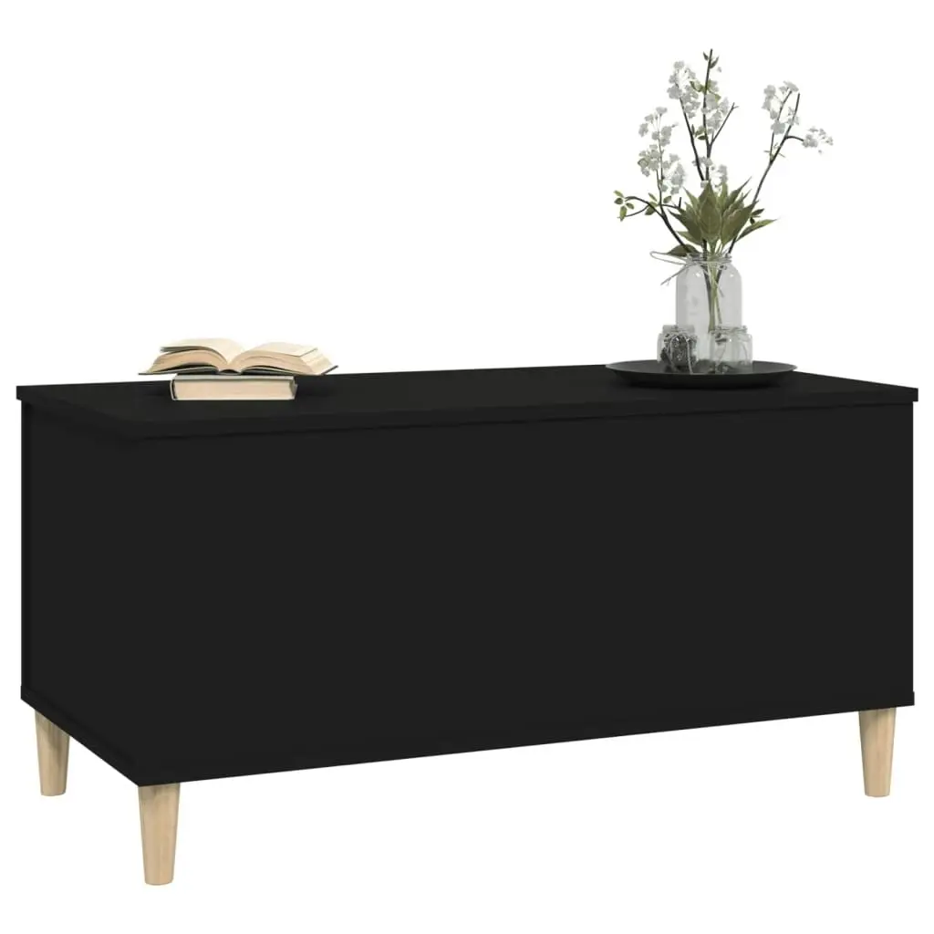 Coffee Table Black 90x44.5x45 cm Engineered Wood 819581