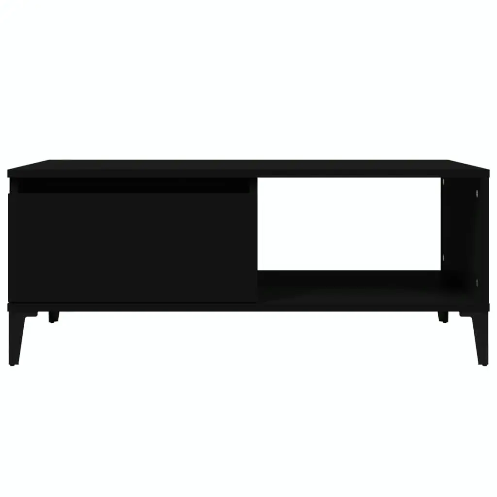 Coffee Table Black 90x50x36.5 cm Engineered Wood 821053