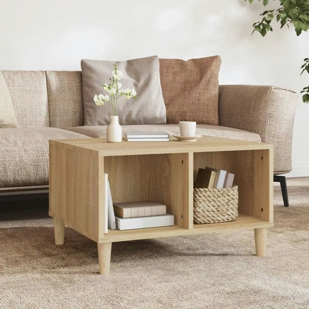 Coffee Table Sonoma Oak 60x50x36.5 cm Engineered Wood 821031