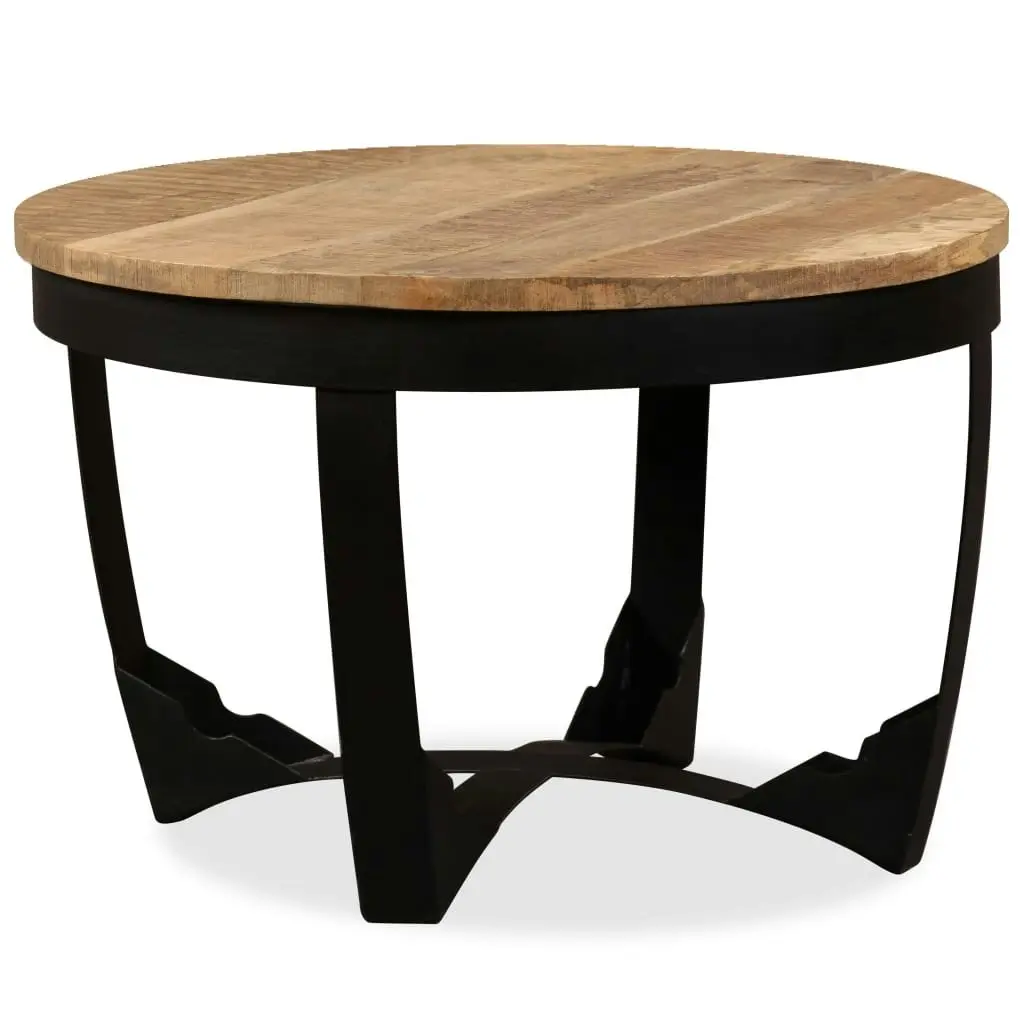 Coffee Table Solid Rough Mango Wood 60x40 cm 244673