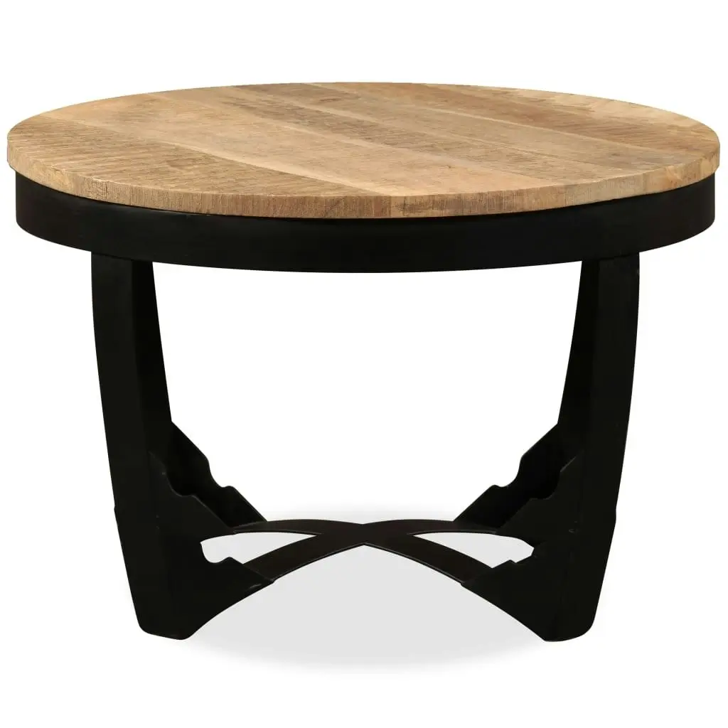 Coffee Table Solid Rough Mango Wood 60x40 cm 244673