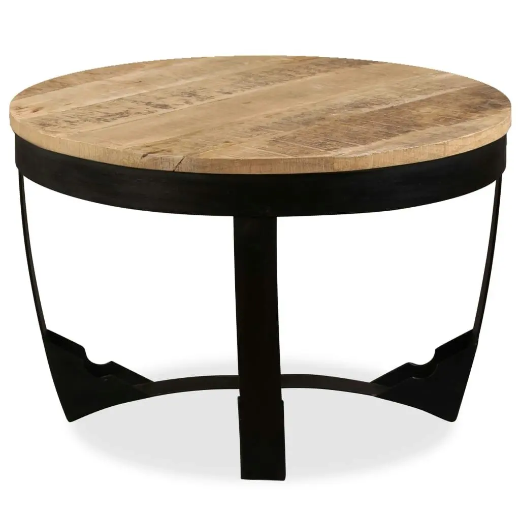 Coffee Table Solid Rough Mango Wood 60x40 cm 244673