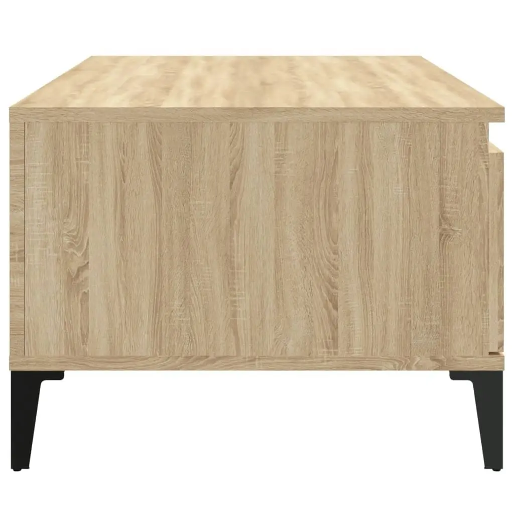 Coffee Table Sonoma Oak 90x50x36.5 cm Engineered Wood 821119