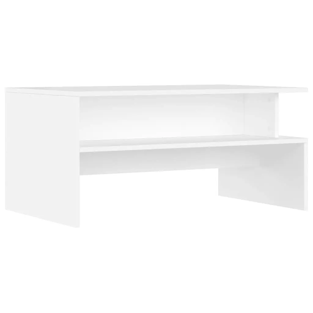 Coffee Table White 90x55x42.5 cm Engineered Wood 834278