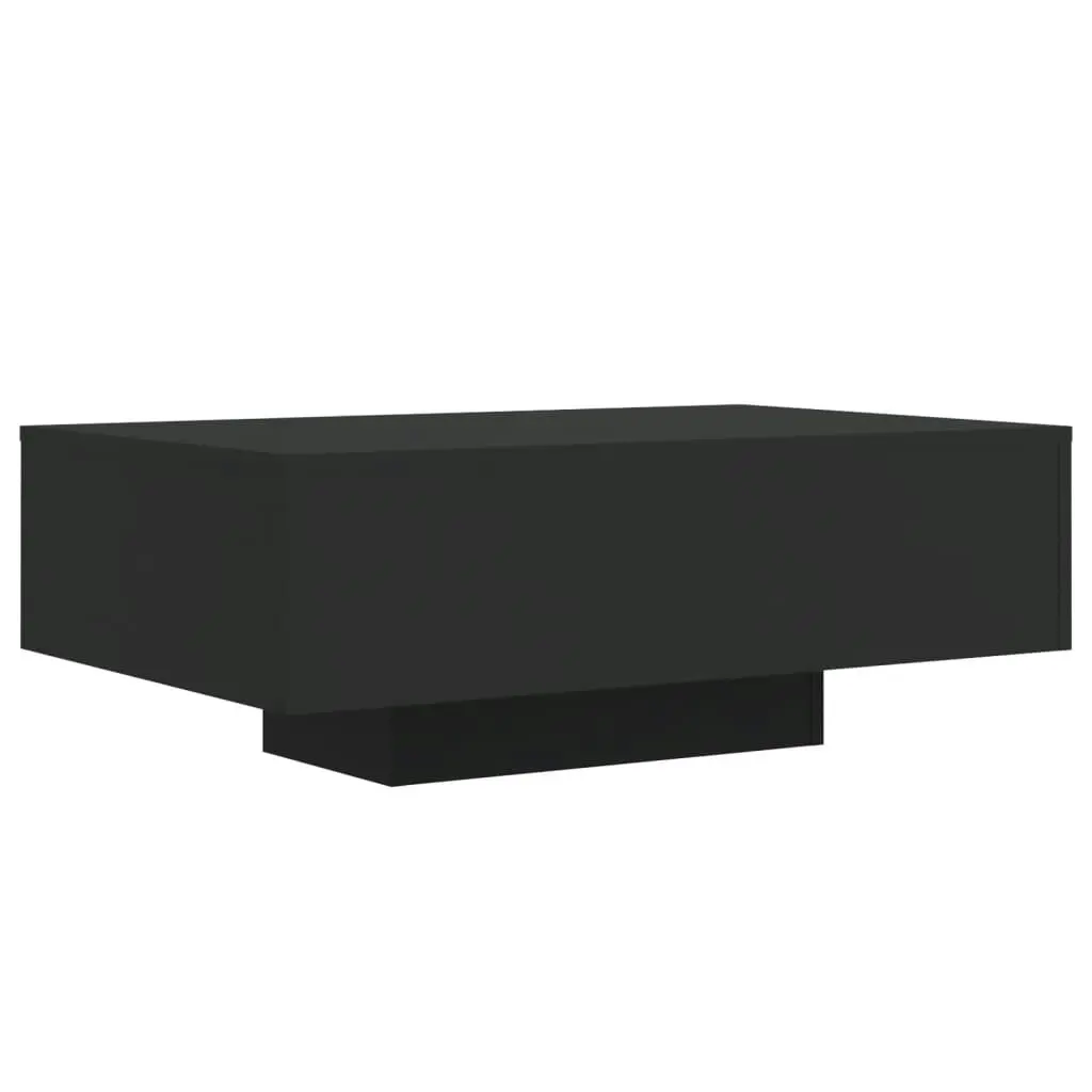 Coffee Table with LED Lights Black 85x55x31 cm 836610