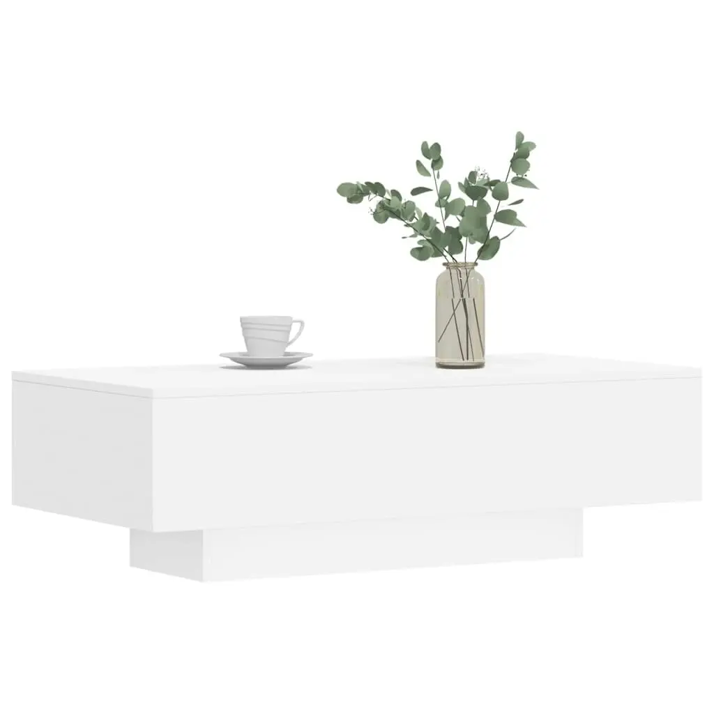 Coffee Table White 100x49.5x31 cm Engineered Wood 833889