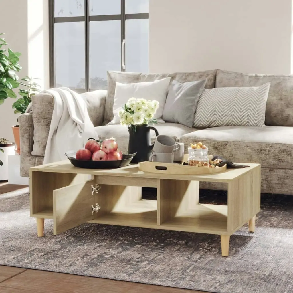 Coffee Table Sonoma Oak 103.5x60x35 cm Engineered Wood 806016