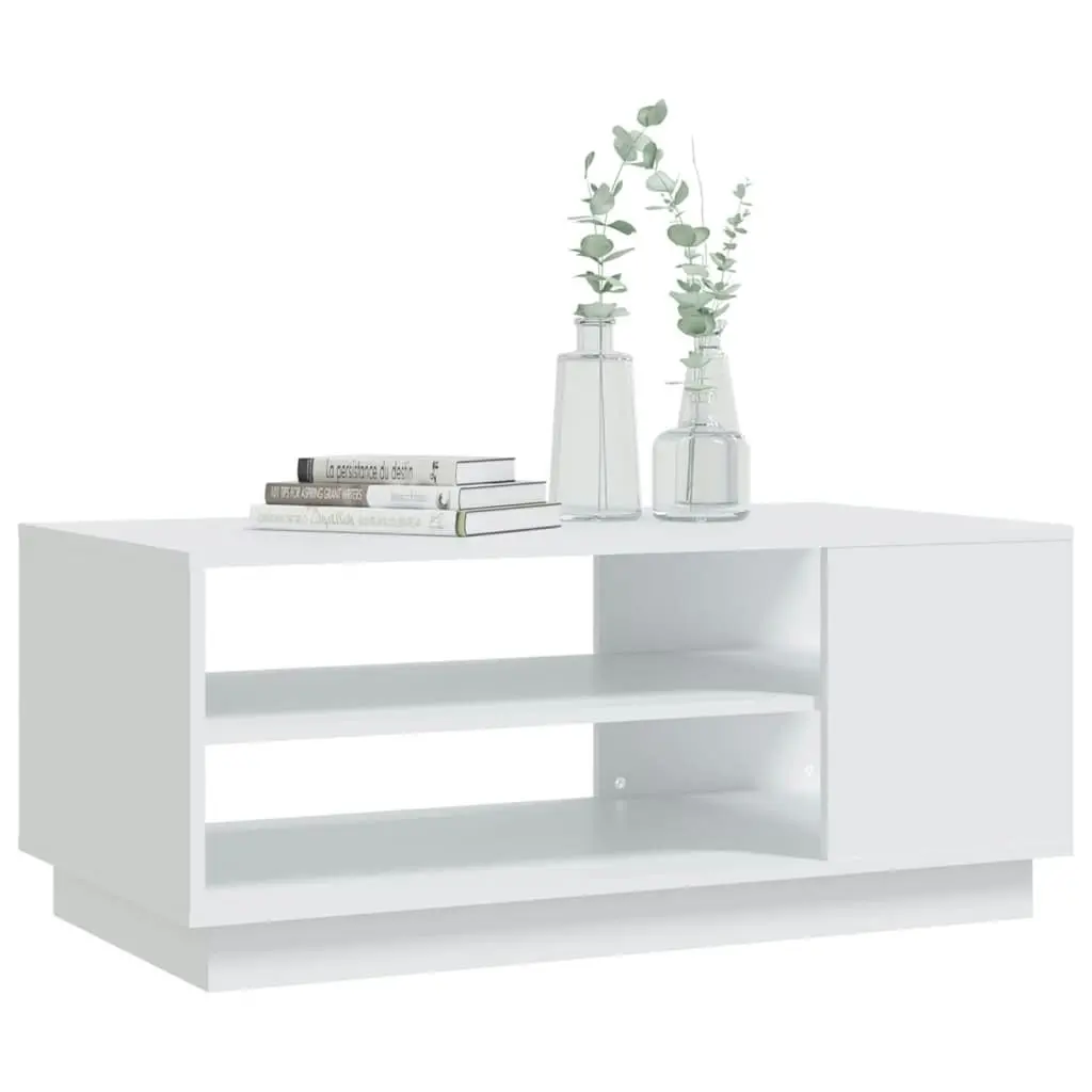 Coffee Table White 102x55x43 cm Engineered Wood 810280