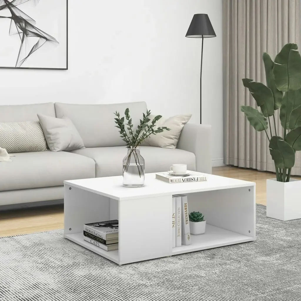 Coffee Table White 90x67x33 cm Engineered Wood 806903