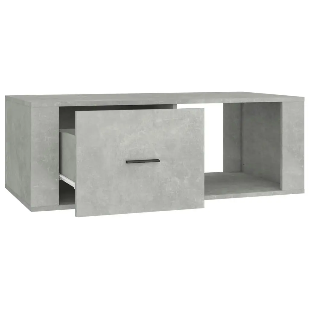 Coffee Table Concrete Grey 100x50.5x35 cm Engineered Wood 816540