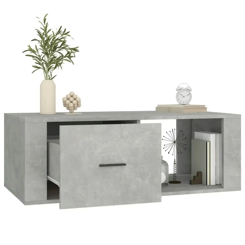 Coffee Table Concrete Grey 100x50.5x35 cm Engineered Wood 816540