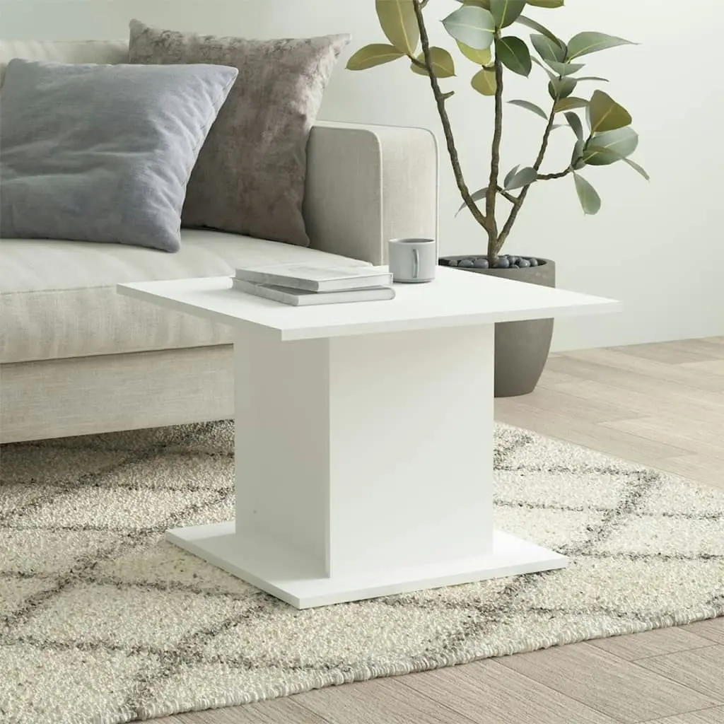 Coffee Table White 55.5x55.5x40 cm Engineered Wood 810316