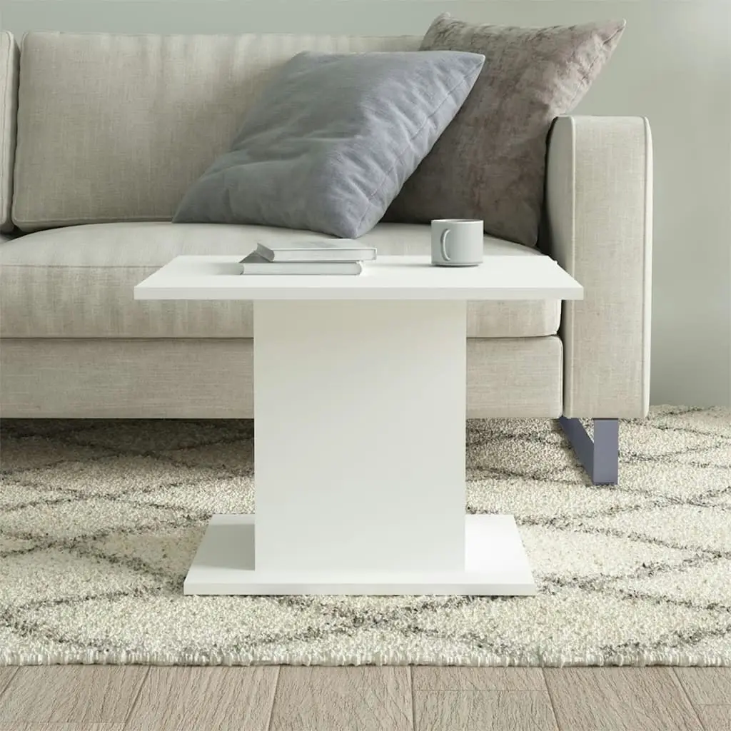 Coffee Table White 55.5x55.5x40 cm Engineered Wood 810316