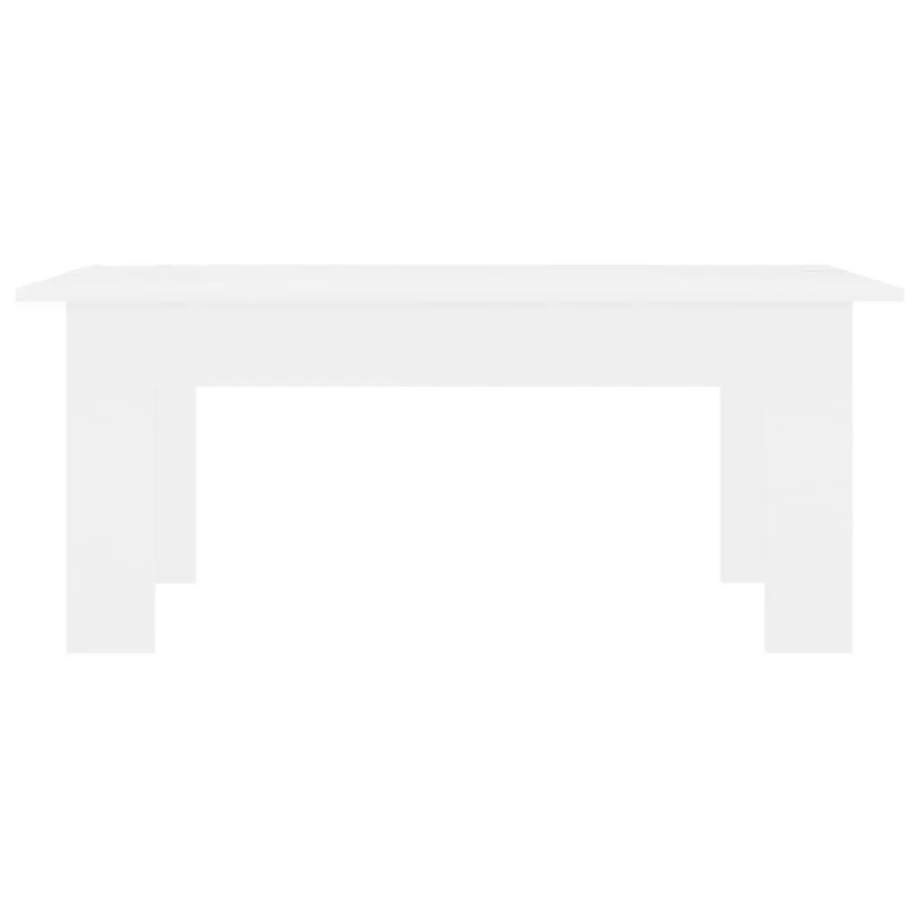 Coffee Table White 100x60x42 cm Engineered Wood 801179