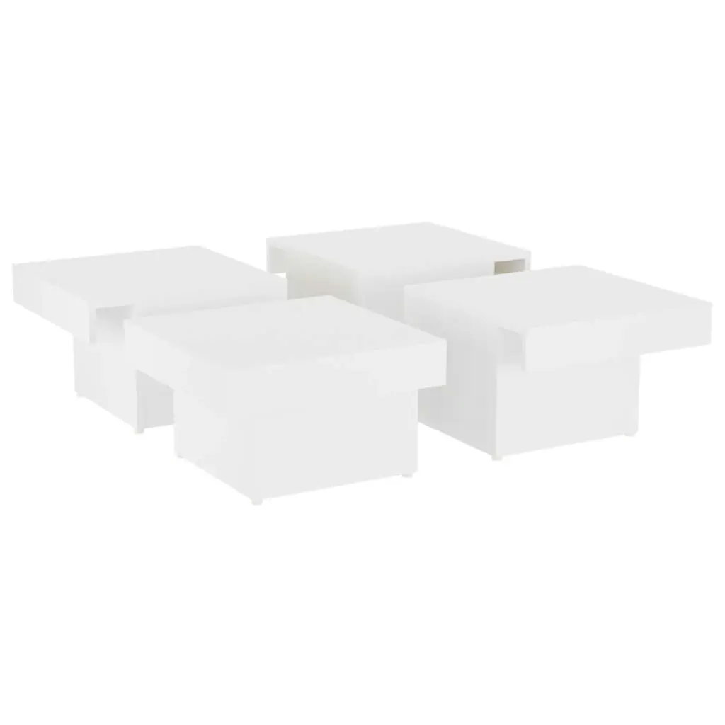 Coffee Table White 90x90x28 cm Engineered Wood 806912