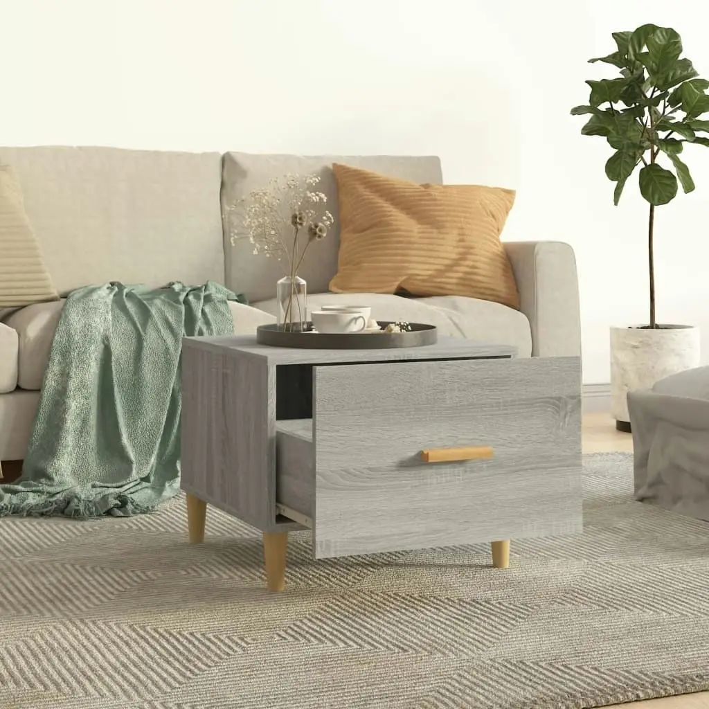 Coffee Tables 2 pcs Grey Sonoma 50x50x40 cm Engineered Wood 817534