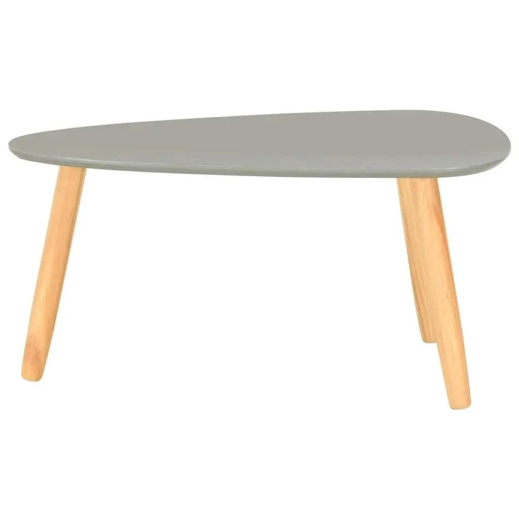 Coffee Tables 2 pcs Grey Solid Pinewood 285216