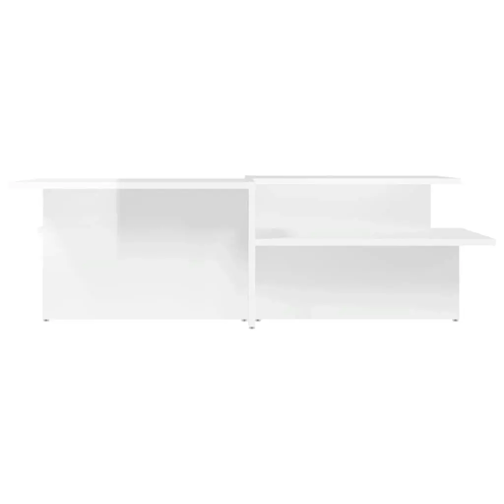 Coffee Tables 2 pcs High Gloss White Engineered Wood 3216155