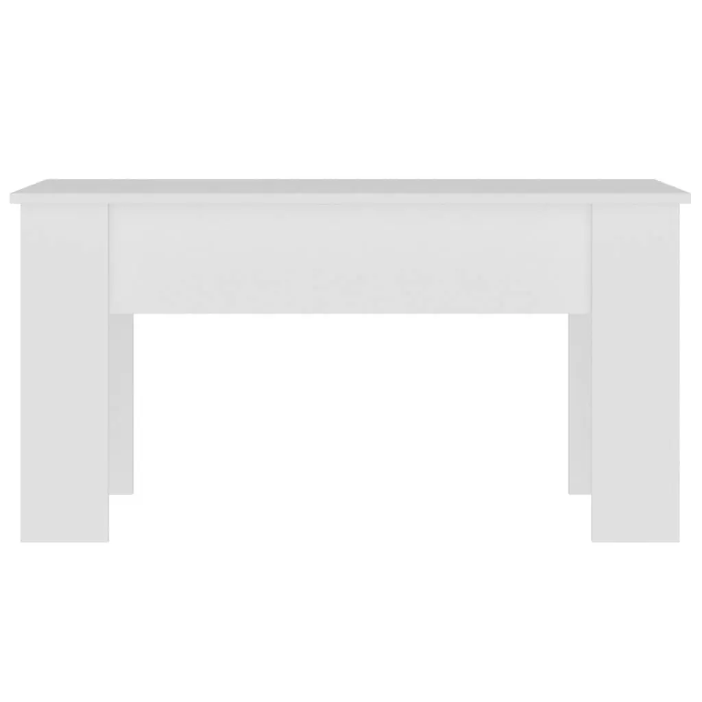 Coffee Table White 101x49x52 cm Engineered Wood 809683