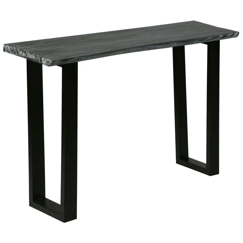 Console Table Solid Mindi Wood 110x35x75 cm Grey 245506