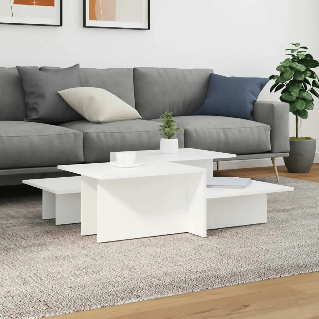 Coffee Tables 2 pcs White Engineered Wood 3216149