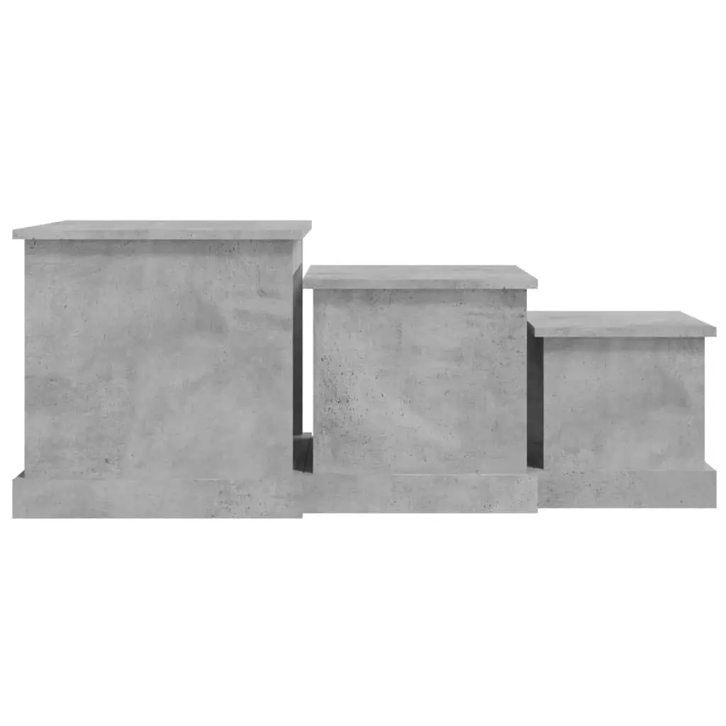 Coffee Tables 3 pcs Concrete Grey Engineered Wood 816492