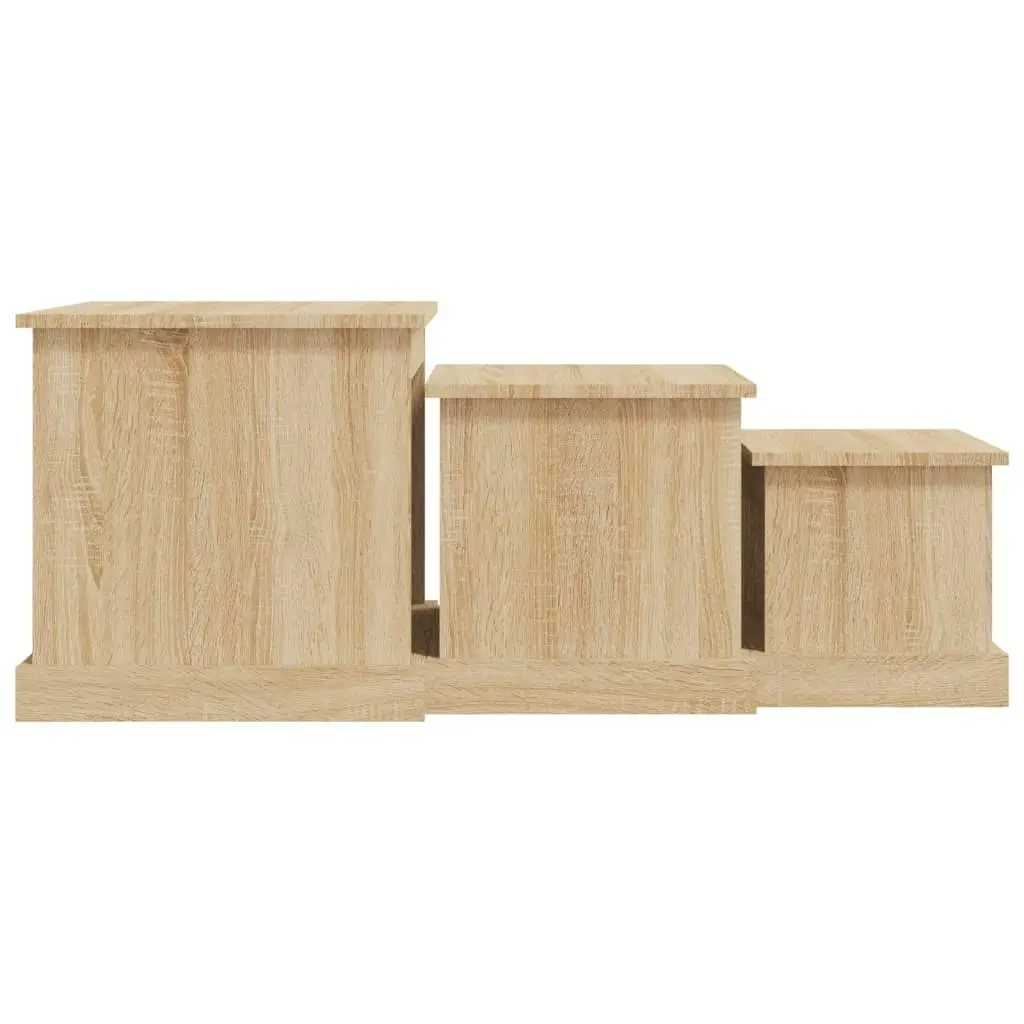 Coffee Tables 3 pcs Sonoma Oak Engineered Wood 816491