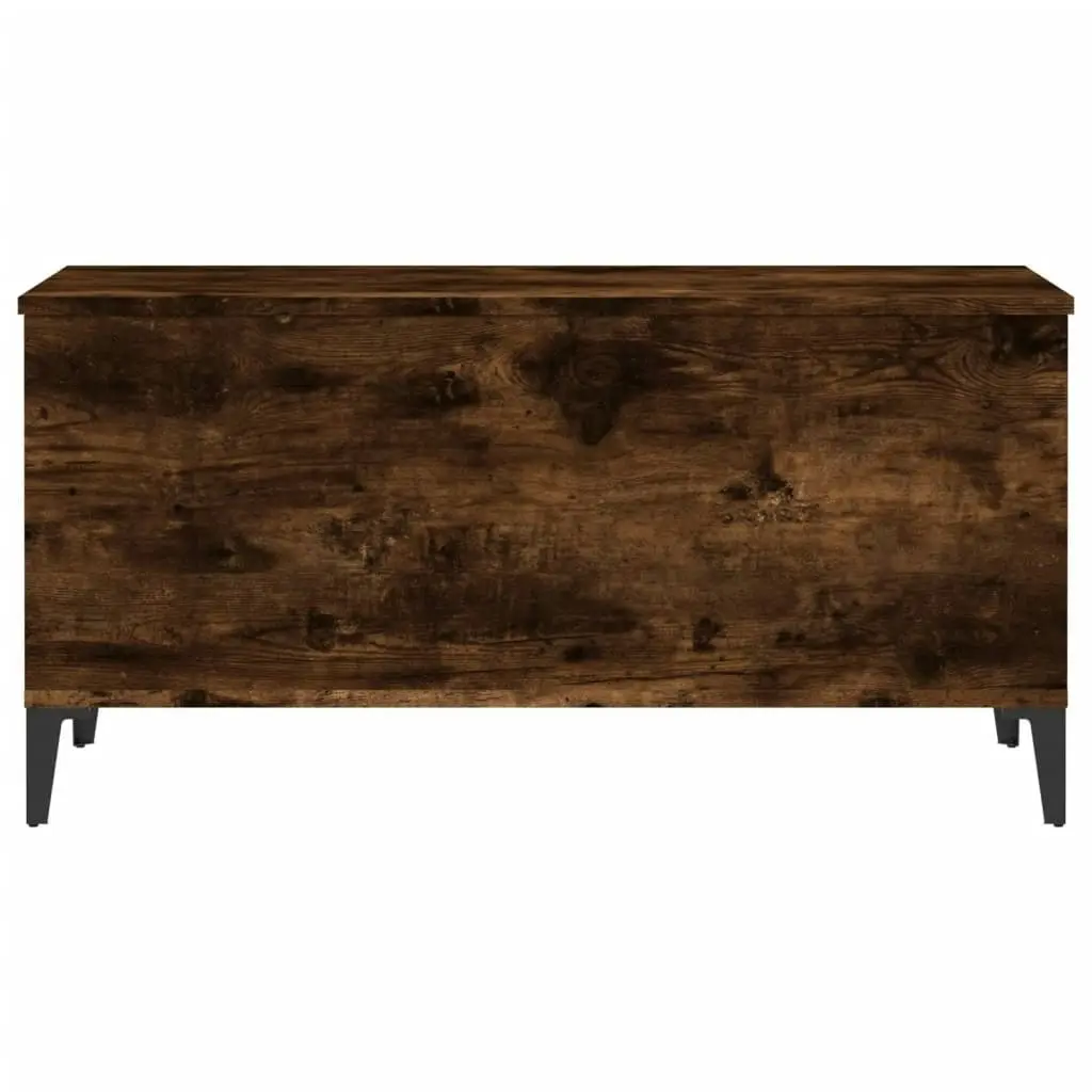 Coffee Table Smoked Oak 90x44.5x45 cm Engineered Wood 819593